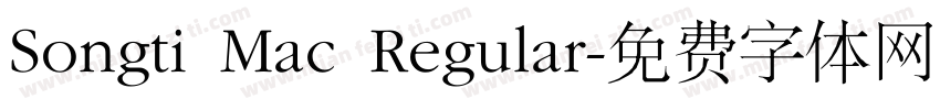 Songti Mac Regular字体转换
